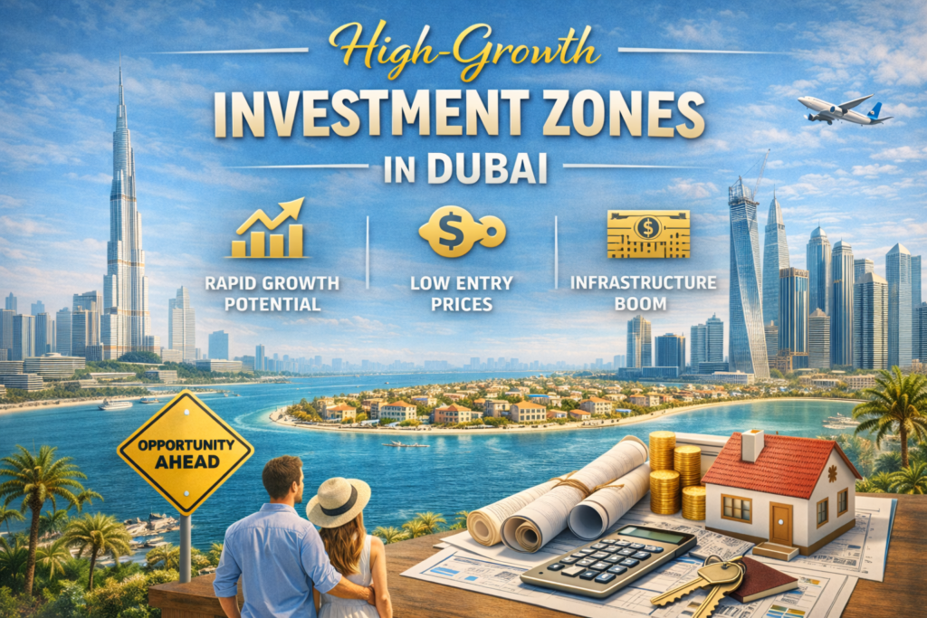 Dubai skyline highlighting luxury communities and market opportunities in the best areas to buy property in Dubai.