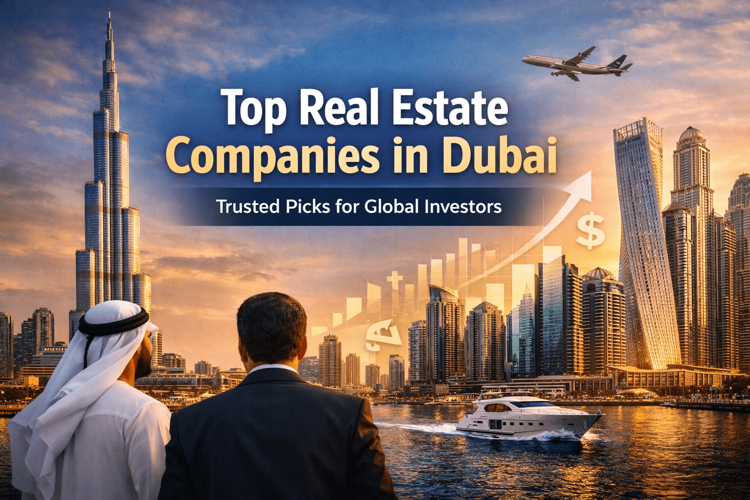 Top real estate companies in Dubai showcased with skyline view highlighting global investor interest and property growth opportunities
